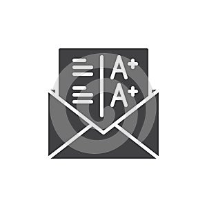 Grades icon vector