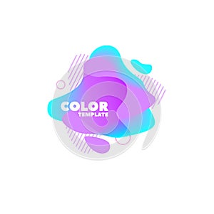 Gradient abstract banners with flowing shapes