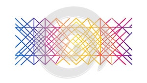 Gradient Abstract Geometric Lines Vector Background, vector design Generative AI