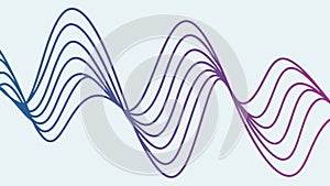 Gradient Abstract Wavy Lines Pattern Background, vector design Generative AI