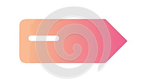 Gradient Arrow Icon: Direction, Progress, UI Element, Modern Design vector design Generative AI