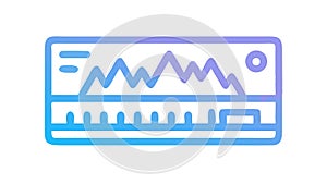 Gradient Audio Waveform Display Icon, vector design Generative AI