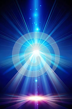 Gradient Background with Blue Blur and Indigo Flash