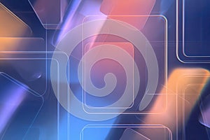 Abstract Gradient Background with Rounded Square Elements