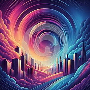 Gradient background Transitioning from one color to another