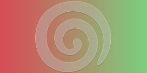 A gradient background transitions smoothly from a red shade on the left to a green shade on the right