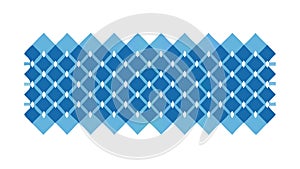 Gradient Blue Geometric Grid Pattern, vector design Generative AI