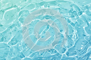 gradient blue green water wave abstract, natural ripple and bubble texture, gel soap, background photography