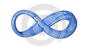 Gradient Blue Infinity Symbol Vector - Endless Possibilities, vector design Generative AI