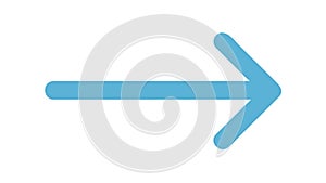 Gradient Blue Right Arrow Icon for UI UX Design, vector design Generative AI