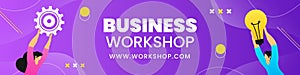 Gradient business workshop twitch banner