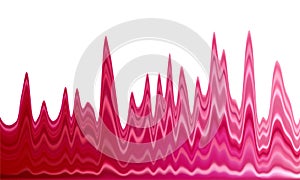 Gradient chart, statistics graph or oscillation diagram. photo