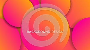 Gradient circle abstract background design