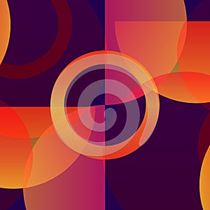 Gradient circle overlapping layer background.