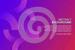 Gradient circular lines modern abstract background