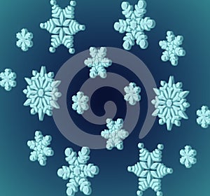 Gradient background with wight snow