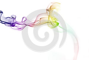 Gradient color smoke abstract background