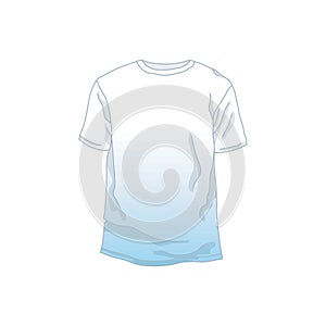 gradient color tshirt. Vector illustration decorative design