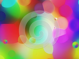 Gradient colorful background with random drop circles and bubbles