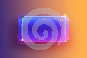 Abstract, Glowing, Glassy Interface Element Design