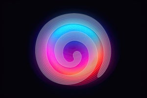 A Gradient Of Colors Forming A Circular Design Background. Generative AI photo
