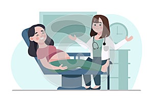 Gradient dia internacional de la obstetricia y la embarazada illustration Vector illustration. photo