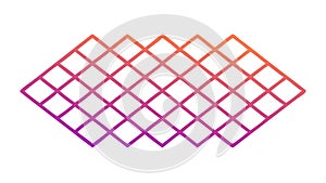 Gradient Diamond Grid Pattern Vector - Abstract Geometric Design, vector design Generative AI