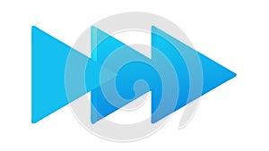 Gradient Fast Forward Arrows for Multimedia & UI Navigation, vector design Generative AI