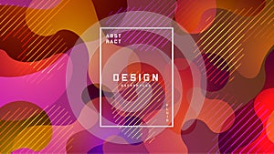 Gradient fluid colorful background. Liquid shapes futuristic concept. Creative geometric wallpaper. Design for Banners