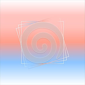 Gradient frame from three squares. Vector Illustration. EPS10