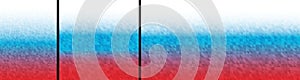 Gradient geometric bright red blue pixel digital patterns. Russia flag colors backgrounds. Vector set illustration