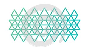 Gradient Geometric Triangle Pattern Design, vector design Generative AI