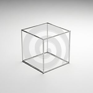 A gradient gray background emphasizing the symmetry and geometric