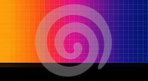 Vibrant Gradient Grid Abstract Background