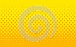 Gradient halftone background, pop art design. Colorful comic pattern. Yellow halftone texture