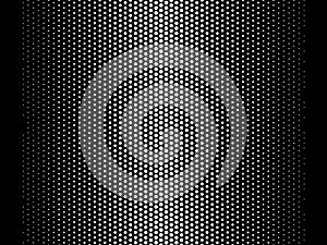 Gradient Halftone Black and White Background