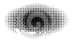 Gradient Halftone Dot Pattern Texture, vector design Generative AI