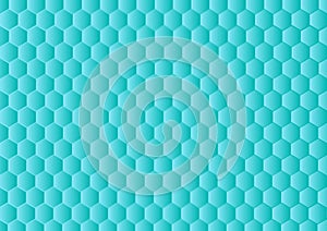 Gradient hexagonal background. Abstract blue background with hexagon pattern.