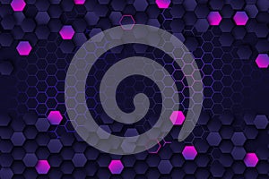 gradient hexagonal background vector design