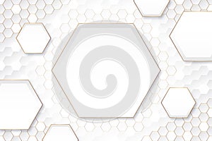gradient hexagonal background vector design