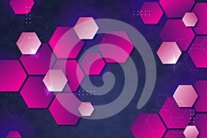 gradient hexagonal background vector design
