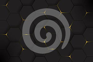 gradient hexagonal background vector design