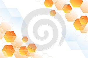 gradient hexagonal background vector design