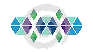 Gradient Hexagonal Geometric Pattern Vector Background, vector design Generative AI