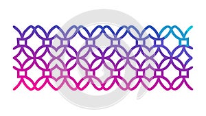 Gradient Hexagonal Mesh Pattern Abstract Geometric Background vector design Generative AI