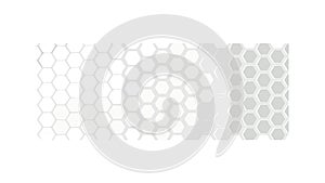 Gradient Honeycomb Grid Pattern for Modern Tech and Abstract Backgrounds, vector design Generative AI