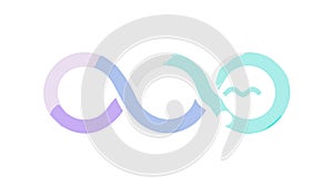 Gradient Infinity Loop Icon for Continuous Processes, vector design Generative AI
