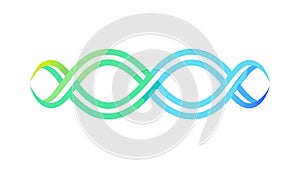 Gradient Infinity Ribbon Loop, Abstract Continuous Flow Design, vector design Generative AI