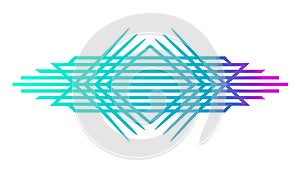 Gradient Intersecting Lines Abstract Pattern Vector, vector design Generative AI