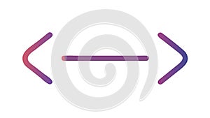 Gradient Left-Right Arrow, Modern Directional UX Navigation, vector design Generative AI